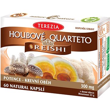

TEREZIA Houbové Quarteto s reishi 60 kapslí