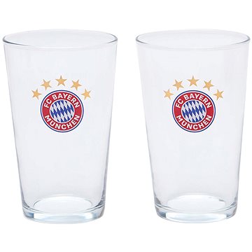 

FotbalFans FC Bayern Mnichov s barevným znakem, 300 ml, sada 2 ks