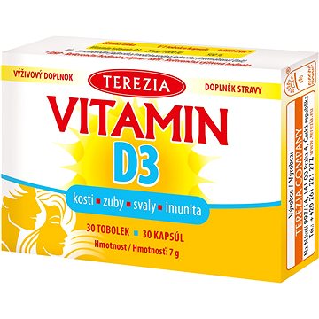 

TEREZIA Vitamin D3 1000 IU 30 tobolek