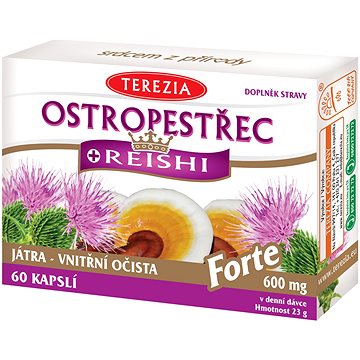 

TEREZIA Ostropestřec + Reishi forte 60 kapslí