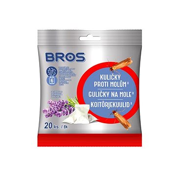 

BROS Plašič - kuličky proti šatním molům s vůní levandule, 20 ks