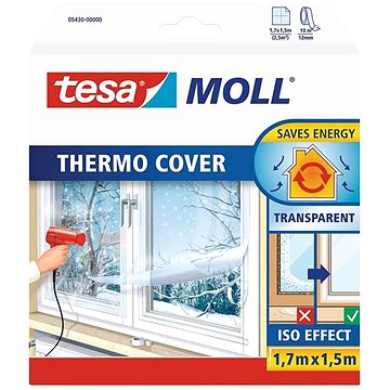 

tesamoll Thermo Cover průhledná izolační fólie 1,7 m x 1,5 m