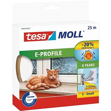 

tesamoll Gumové těsnění, bílé, E profil, 25m