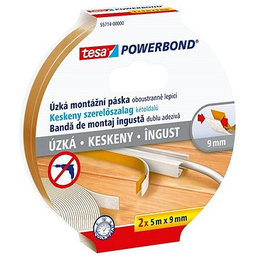 

TESA Lepící páska Powerbond Slim - úzká, pěnová, 2ks v balení, 5 m, 9 mm