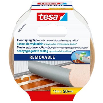 

TESA Lepící páska oboustranná kobercová, odstranitelná s výztuhou, bílá, 10 m, 50 mm