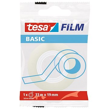 TESA Lepící páska BASIC transparentní, 33 m, 19 mm