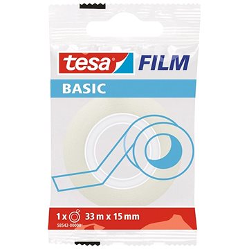 TESA Lepící páska BASIC transparentní, 33 m, 15 mm