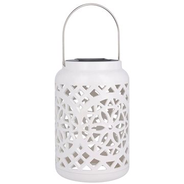 Tesla LED solární lampa DS01, plast, 19 cm, teplá bílá, IP44