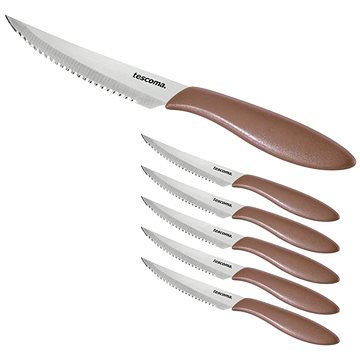 

Tescoma Presto steakový nůž, 12 cm, 6 ks, hnědá