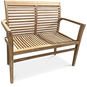 

NOELA Lavice zahradní stohovatelná STUCKING/NEW, teak 115 cm