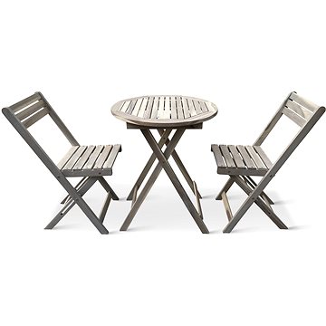 

NOELA Set zahradního nábytku LUNGI PREMIUM 2+1, kulatý