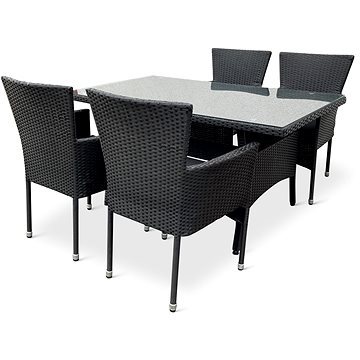 

NOELA Set zahradního nábytku HAITI/BALI 1stůl+ 4křesla