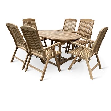 

NOELA Set zahradního nábytku teak ALFI II. 1+6