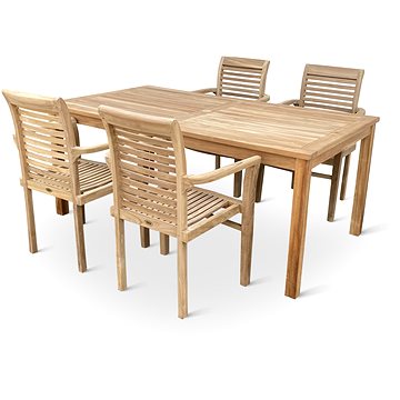 

NOELA Set zahradního nábytku teak GARDEN IV. 1+4