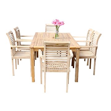 

NOELA Set zahradního nábytku teak GARDEN IV. 1+6