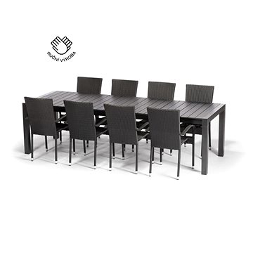

NOELA Set zahradního nábytku ratanový GRANDE PASTO XXL 1+8