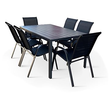 

NOELA Set zahradního nábytku kovový VIKING L II. 1 stůl + 6 židlí