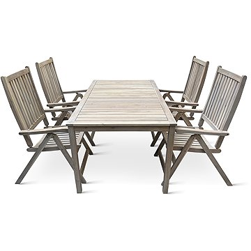 

NOELA Set zahradního nábytku akácie COPENHAGEN PREMIUM 1 stůl + 4 židle