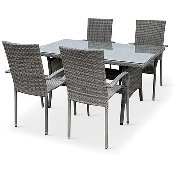 

NOELA Set zahradního nábytku ratanový HAITI PREMIUM 1 stůl + 4 židle