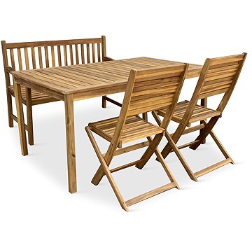 

NOELA Set zahradního nábytku AKÁCIE COPENHAGEN 1 stůl + 2 židle + 1 lavice