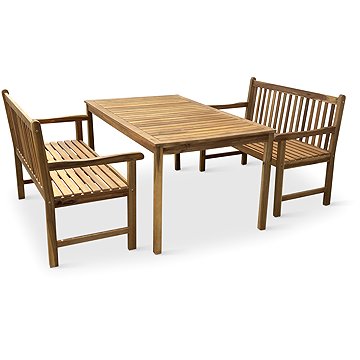 

NOELA Set zahradního nábytku AKÁCIE COPENHAGEN/KORY 1 stůl + 2 lavice