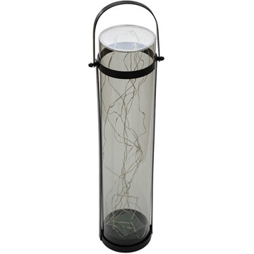 

TEXTILOMANIE Solární lampa LANTERN GREY 46 cm, šedá