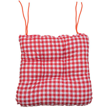 

TEXTILOMANIE Podsedák na židli Soft kostička červený