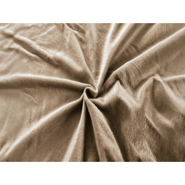 

TEXTILOMANIE Prostěradlo mikroplyš Nolvia 180 × 200 cm béžové