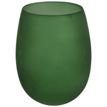 

TEXTILOMANIE Zelený skleněný svícen Ginny Green, vel. M
