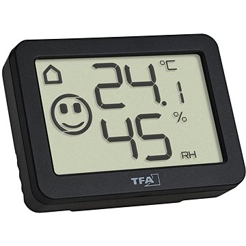 

TFA Digitální teploměr s vlhkoměrem TFA30.5055.01, černý