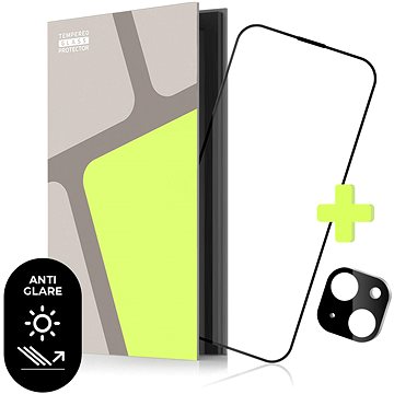 Tempered Glass Protector pro iPhone 14 + sklo na kameru (lesklé antireflexné) Case Friendly