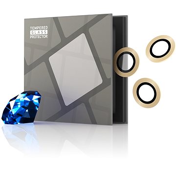 

Tempered Glass Protector safírové pro kameru iPhone 12 Pro Max, zlatá