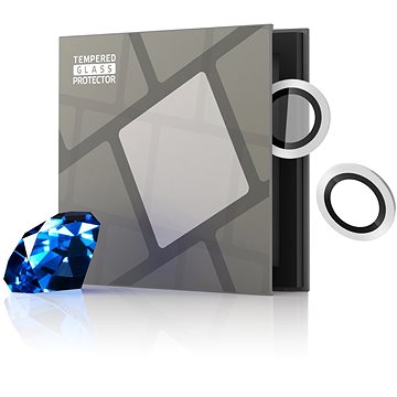 

Tempered Glass Protector safírové pro kameru iPhone série 11, 0.3 karátové, stříbrná
