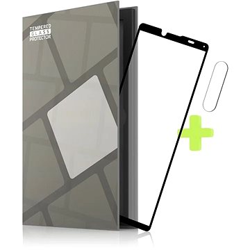 Tempered Glass Protector rámečkové pro Sony Xperia 10 IV, + 3D sklo na kameru (Case Friendly)