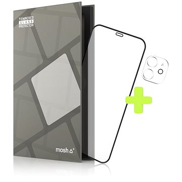 

Tempered Glass Protector rámečkové pro iPhone 12 + sklo na kameru (Case Friendly)