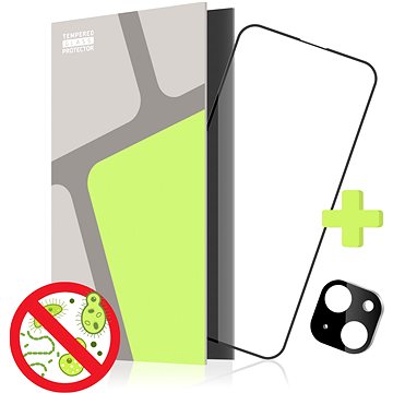 

Tempered Glass Protector pro iPhone 15 Plus, antibakteriální + sklo na kameru