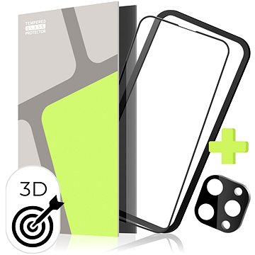 

Tempered Glass Protector pro iPhone 15 Pro + sklo na kameru + instalační rámeček (Case Friendly)