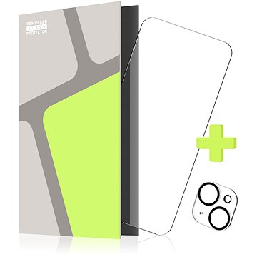 

Tempered Glass Protector pro iPhone 15 Plus + sklo na kameru (kompatibilní s pouzdrem)