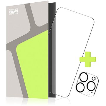 

Tempered Glass Protector pro iPhone 15 Pro + sklo na kameru (kompatibilní s pouzdrem)