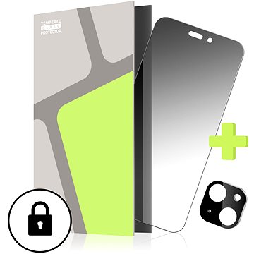 

Tempered Glass Protector pro iPhone 15, PRIVACY GLASS + sklo na kameru