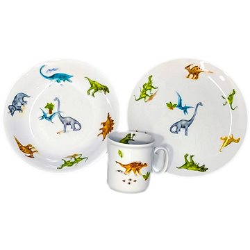 

Genex talíř + miska + hrnek dětský DINOSAUŘI