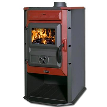 

TIM SISTEM Čarobna pec ECO 6,9 kW, ocelová, červená, kouřovod 120 mm