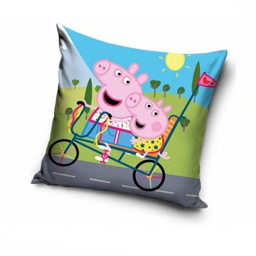 

TipTrade Polštářek Prasátko Peppa Výlet na kole 40 × 40 cm