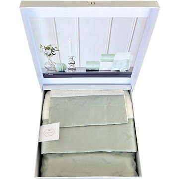 

Tivolyo Home - Dárková sada ručníků a osušky COLIBRI, 3 ks, bílá-mentolová