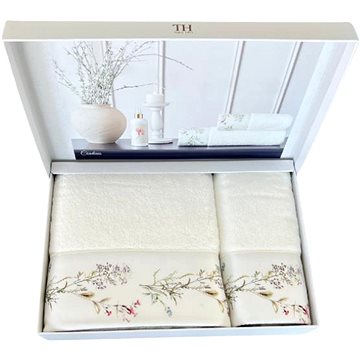 

Tivolyo Home - Dárková sada ručník a osuška CARDUUS, 2 ks, bílá