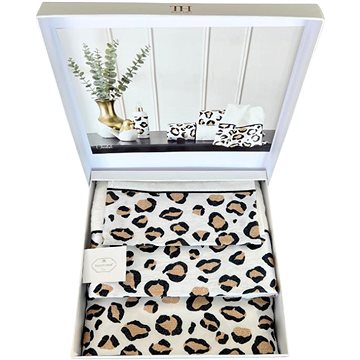 

Tivolyo Home - Dárková sada ručníků a osušky CHEETAH, 3 ks, bílá
