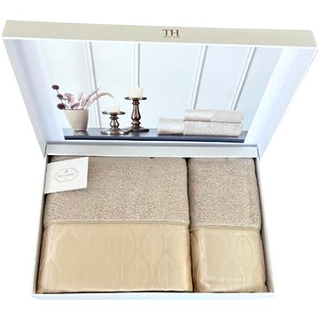 

Tivolyo Home - Dárková sada ručník a osuška STELLA, 2 ks, béžová