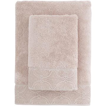 

Soft Cotton Ručník HERA s krajkou 50 × 100 cm, béžová