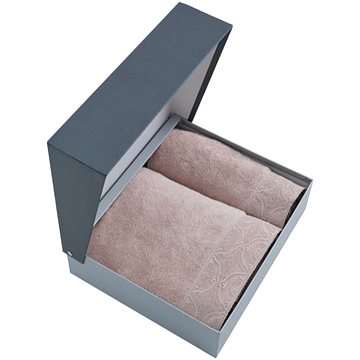

Soft Cotton Dárkové balení ručník a osuška HERA, 2 ks, béžová