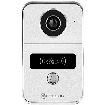

Tellur WiFi Smart Video DoorBell, 1080P, funkce odemknutí, vnitřní zvonek, šedá